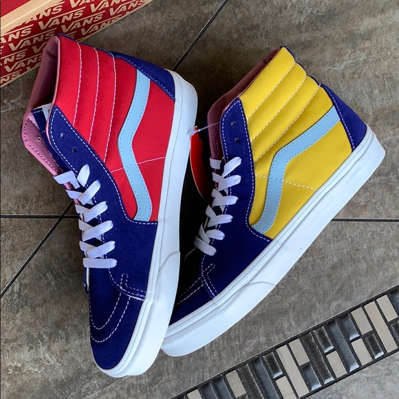 ••VANS Sk8-Hi SUNSHINE Multi/True White men’s - Picture 14 of 16